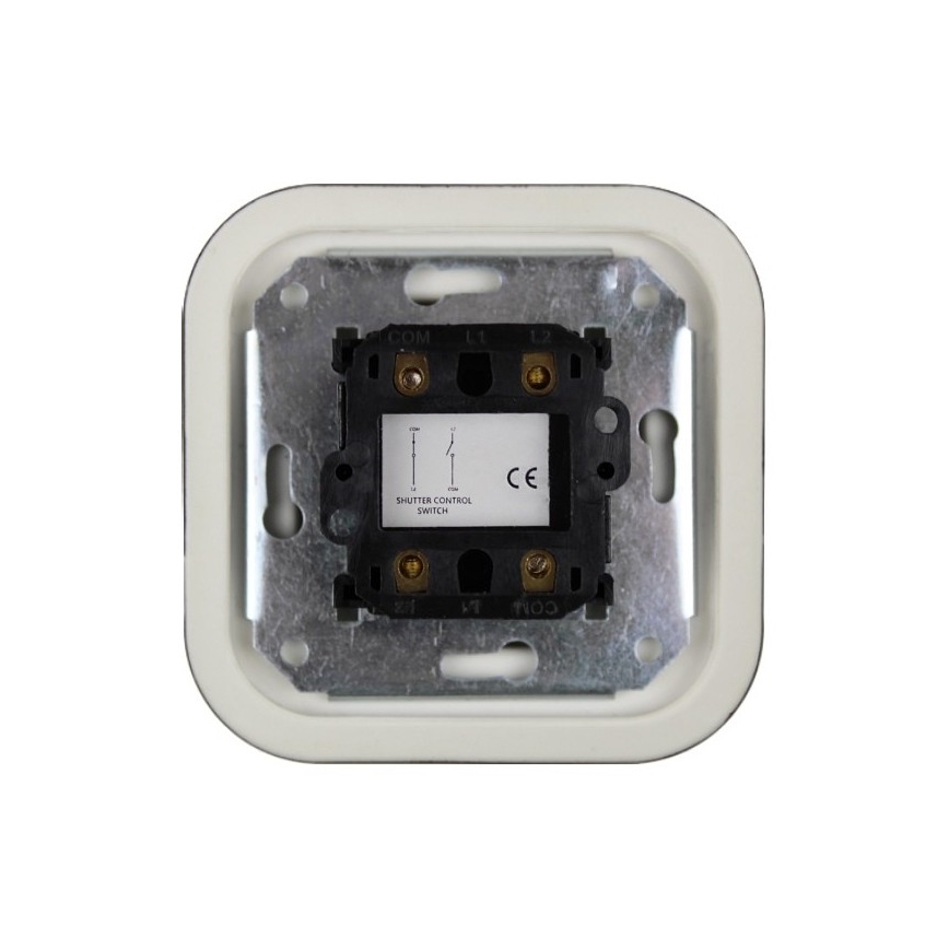 Elhard - Retro Ceramic Rotary Blind Controller, Frameless, Black