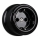 Elhard - Retro Ceramic SCHUKO 230V Wall Socket, Black