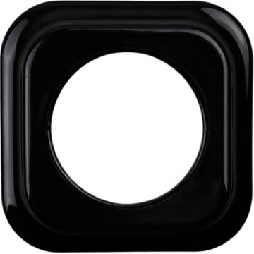 Elhard - Retro Ceramic Single-Gang Frame, Black