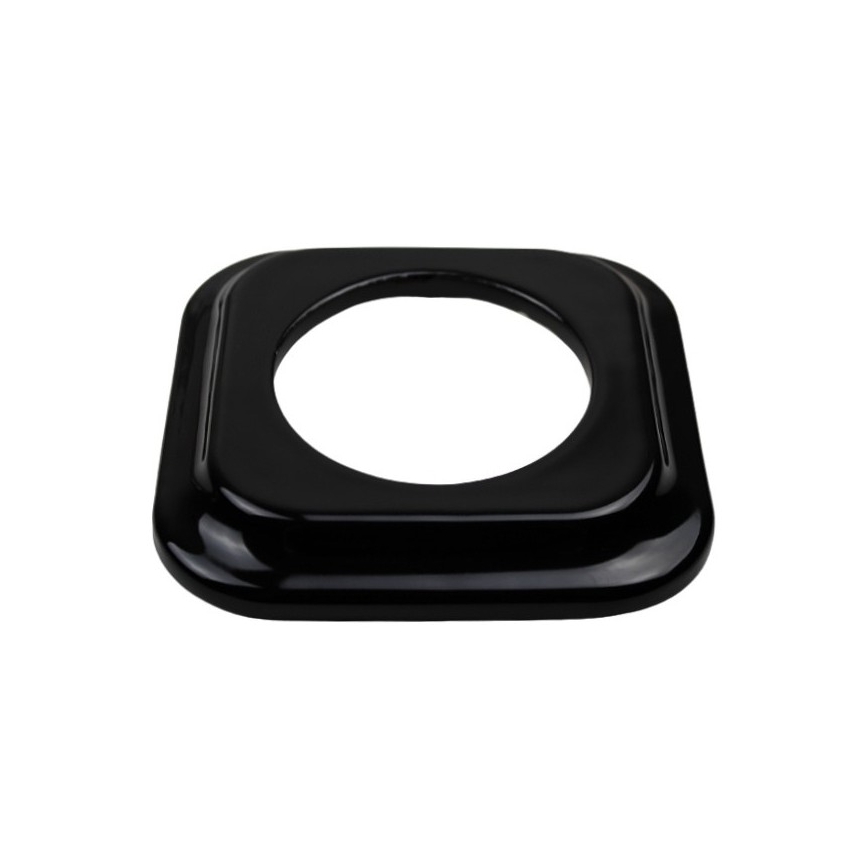 Elhard - Retro Ceramic Single-Gang Frame, Black