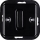 Elhard - Retro ceramic single-gang frameless switch No. 1/0 black