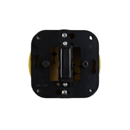 Elhard - Retro ceramic single-gang frameless switch No. 1/0 black