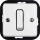 Elhard - Retro Ceramic Single Switch, Frameless, No. 1, White