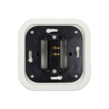 Elhard - Retro Ceramic Single Switch, Frameless, No. 1, White