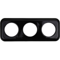 Elhard - Retro Ceramic Triple Frame, Black