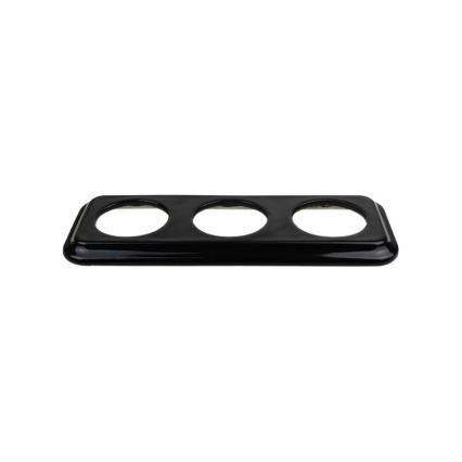 Elhard - Retro Ceramic Triple Frame, Black