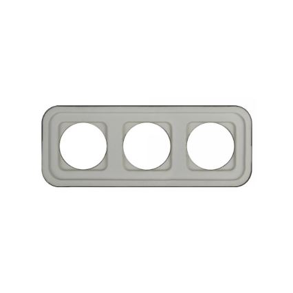 Elhard - Retro Ceramic Triple Frame, Black