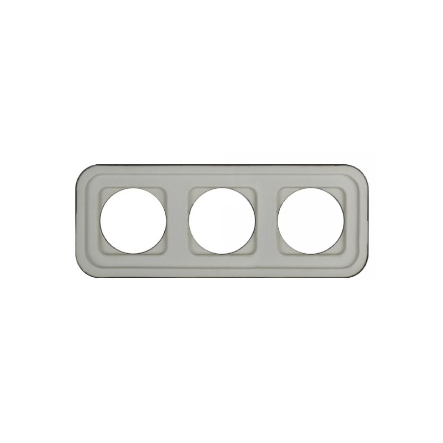 Elhard - Retro Ceramic Triple Frame, Black