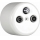 Elhard - Retro Ceramic TV/FM/SAT Antenna Socket, White