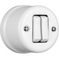 Elhard - Retro Ceramic Venetian Blind Controller, White