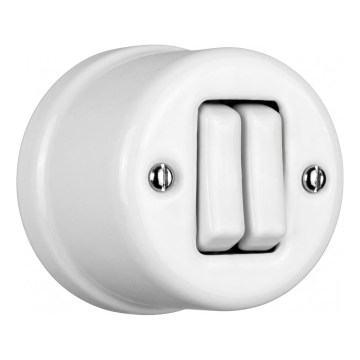 Elhard - Retro Ceramic Venetian Blind Controller, White