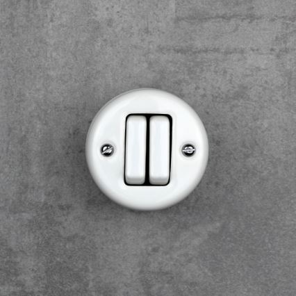 Elhard - Retro Ceramic Venetian Blind Controller, White