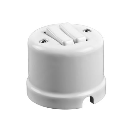 Elhard - Retro Ceramic Venetian Blind Controller, White