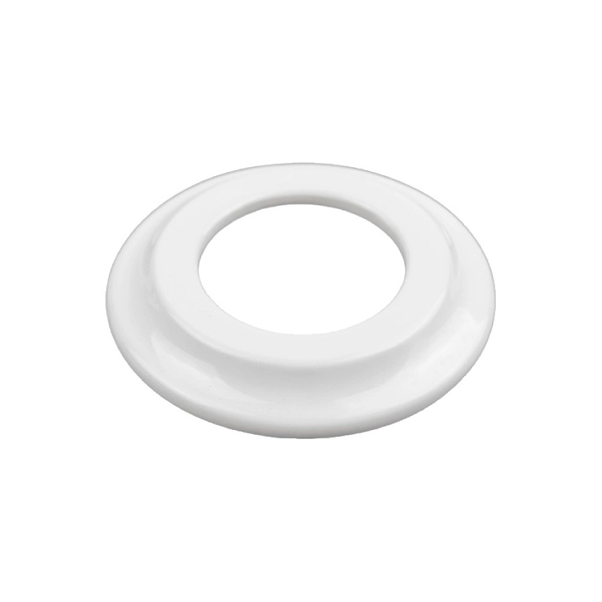 Elhard - Retro ceramic wall socket with frame 230V white