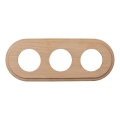 Elhard - Retro Triple Wooden Frame, Light Wood