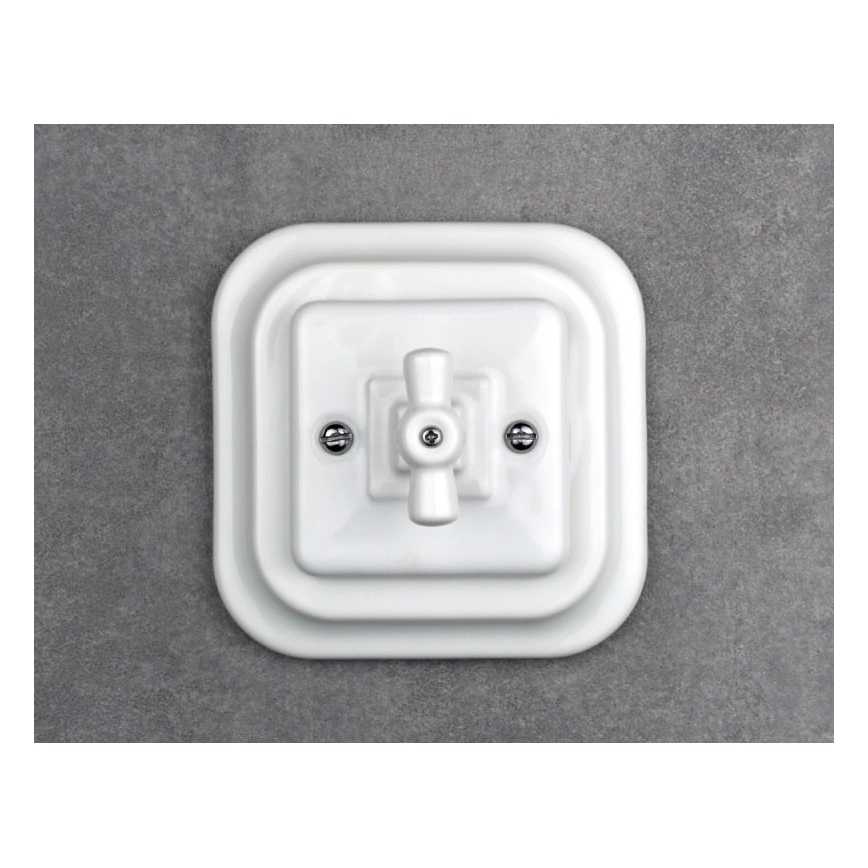 Elhard - Simple Ceramic Retro Frame, White
