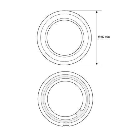 Elhard - Simple White Ceramic Retro Frame