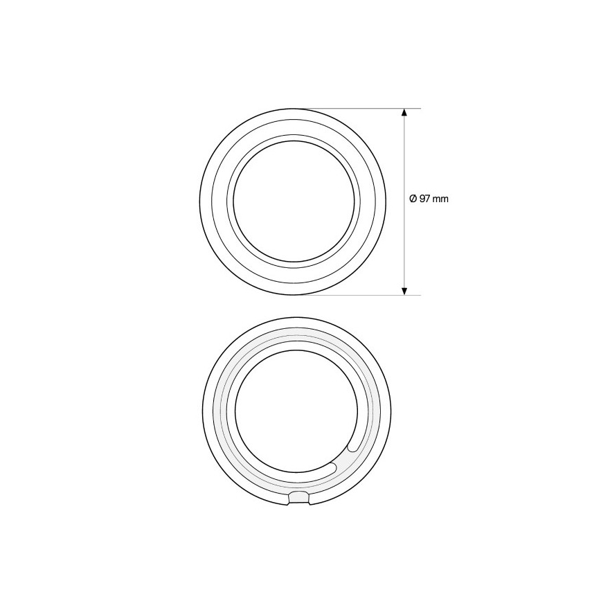 Elhard - Simple White Ceramic Retro Frame