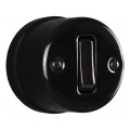 Elhard - Wall-mounted ceramic retro single-button switch No. 1/0 black