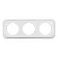 Elhard - White Ceramic Retro Triple Frame