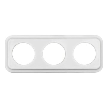 Elhard - White Ceramic Retro Triple Frame