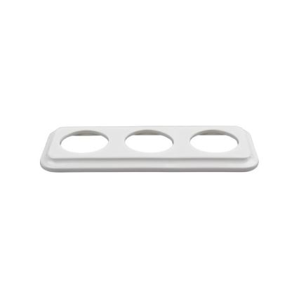 Elhard - White Ceramic Retro Triple Frame