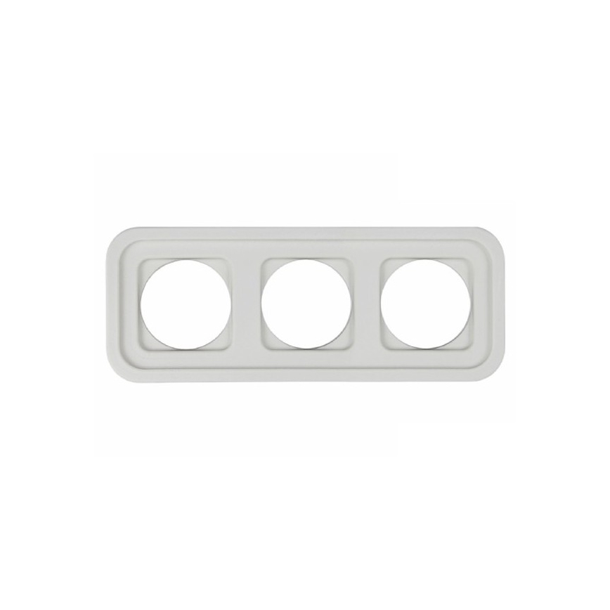 Elhard - White Ceramic Retro Triple Frame