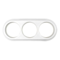 Elhard - White Retro Ceramic Triple Frame