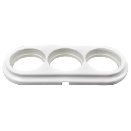 Elhard - White Retro Ceramic Triple Frame