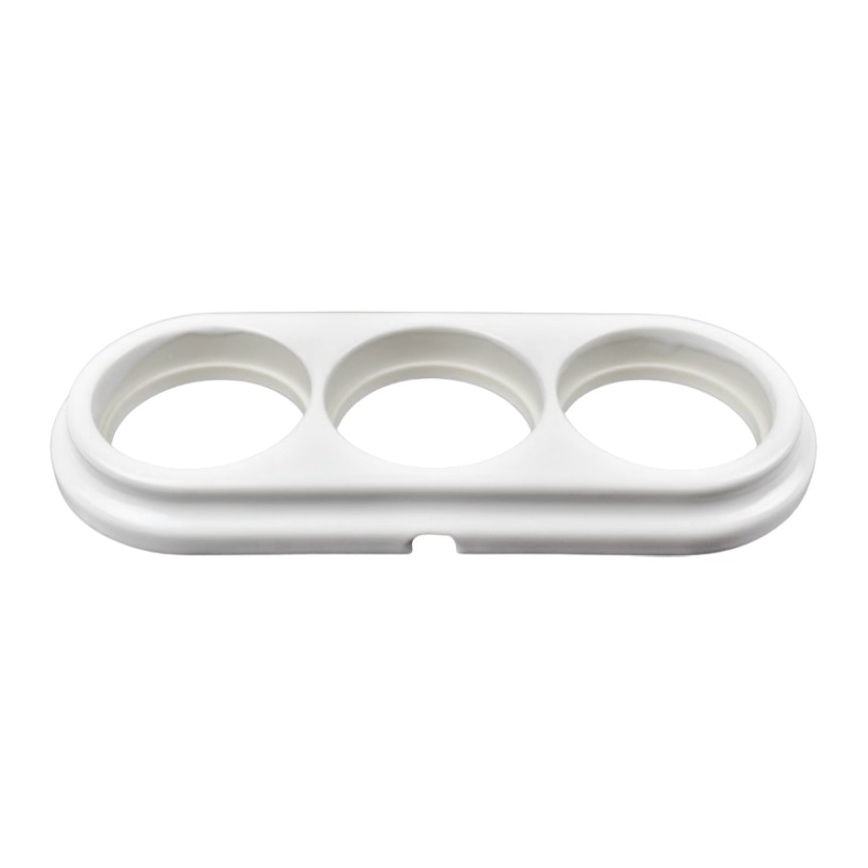 Elhard - White Retro Ceramic Triple Frame