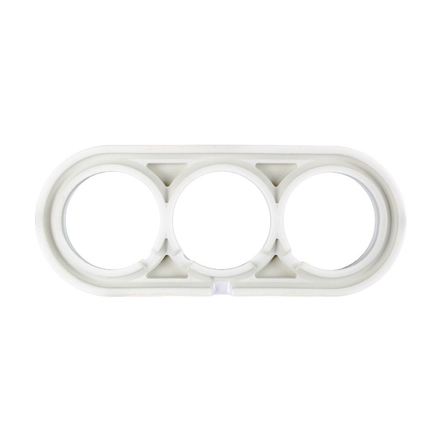 Elhard - White Retro Ceramic Triple Frame