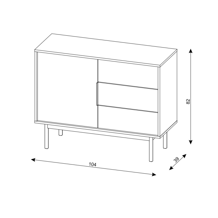 ELI Beige Chest of Drawers