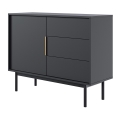 ELI Black Chest of Drawers