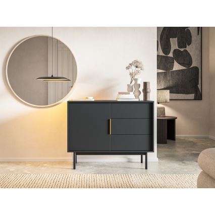 ELI Black Chest of Drawers