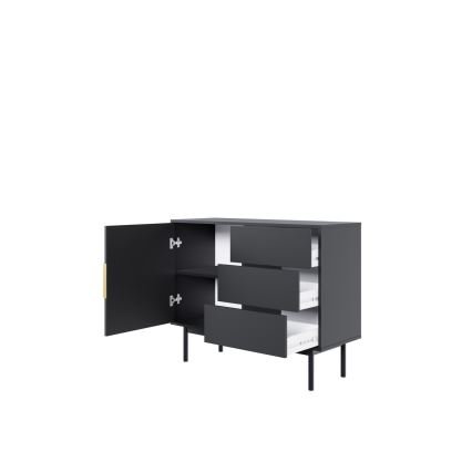 ELI Black Chest of Drawers