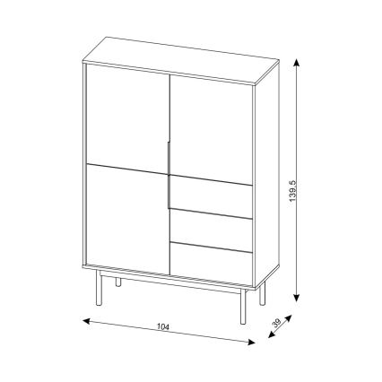 ELI Black Dresser