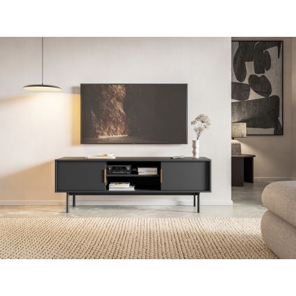 ELI Black TV Stand