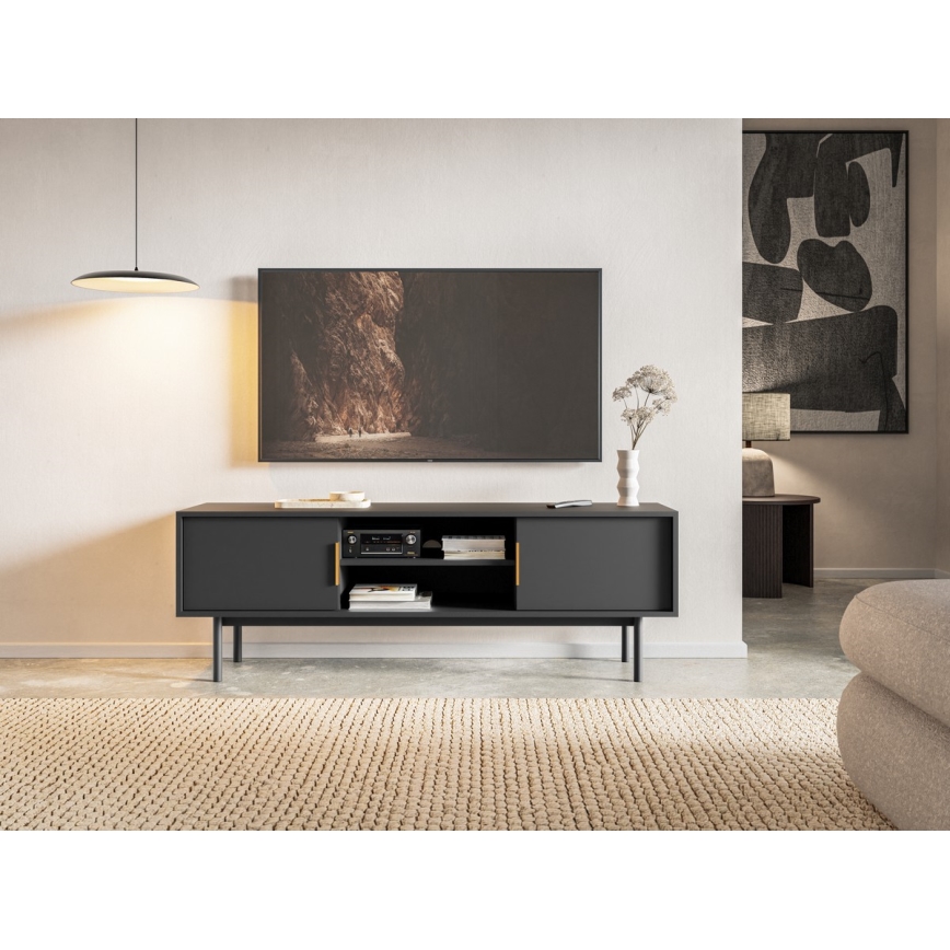 ELI Black TV Stand