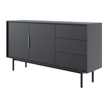 ELI Chest of Drawers 154×82×39 cm - Black