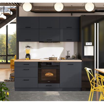 ELISE 180 cm Graphite Kitchen Unit