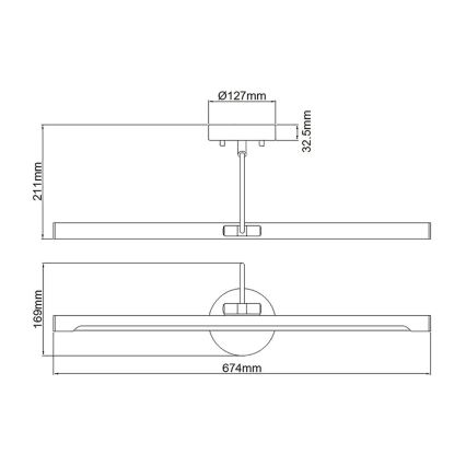 Elstead ALTON-PL-L-BLK - LED Picture light ALTON LED/10W/230V black