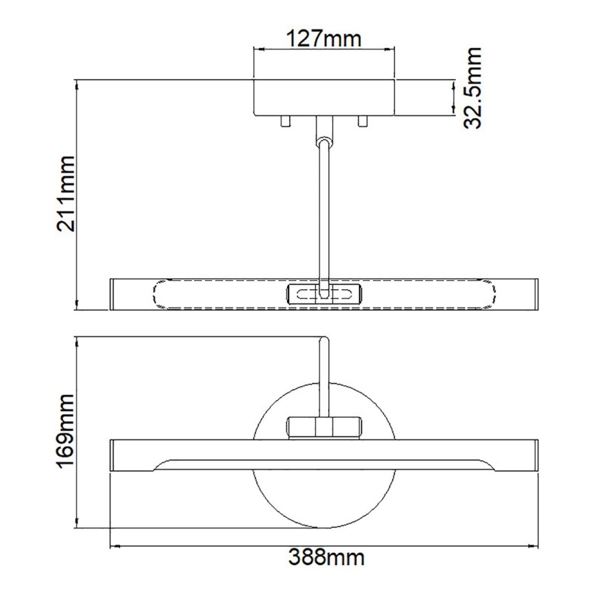 Elstead ALTON-PL-S-BB - LED Picture light ALTON LED/6W/230V gold