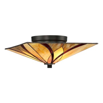 Elstead - ASHEVILLE Tiffany Ceiling Light 2xE27/60W/230V