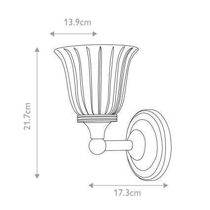 Elstead - LED Bathroom wall light AUSTEN 1xG9/3W/230V 3000K IP44