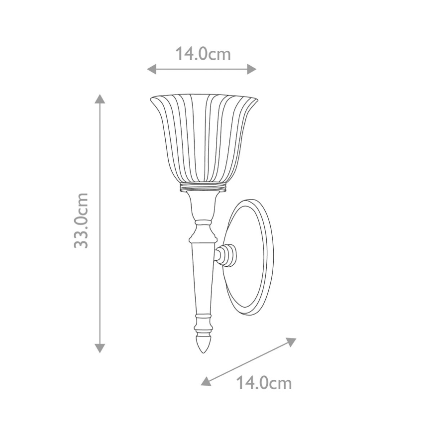 Elstead - LED Bathroom wall light DRYDEN 1xG9/3W/230V IP44