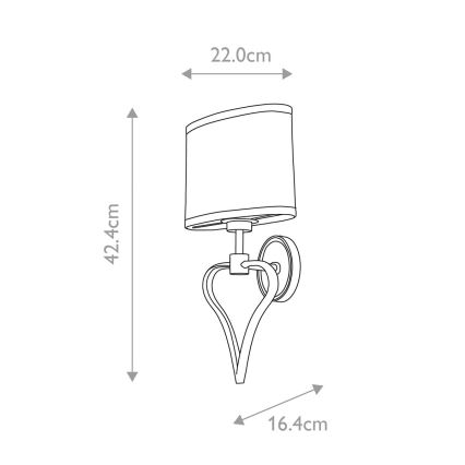 Elstead - LED Bathroom wall light FALMOUTH 1xG9/3W/230V + LED/1W IP44