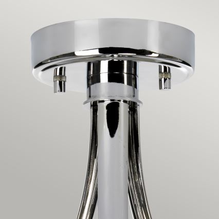 Elstead - LED Bathroom chandelier on a pole FALMOUTH 1xG9/3W/230V IP44 black/shiny chrome
