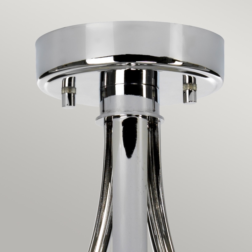 Elstead - LED Bathroom chandelier on a pole FALMOUTH 1xG9/3W/230V IP44 black/shiny chrome
