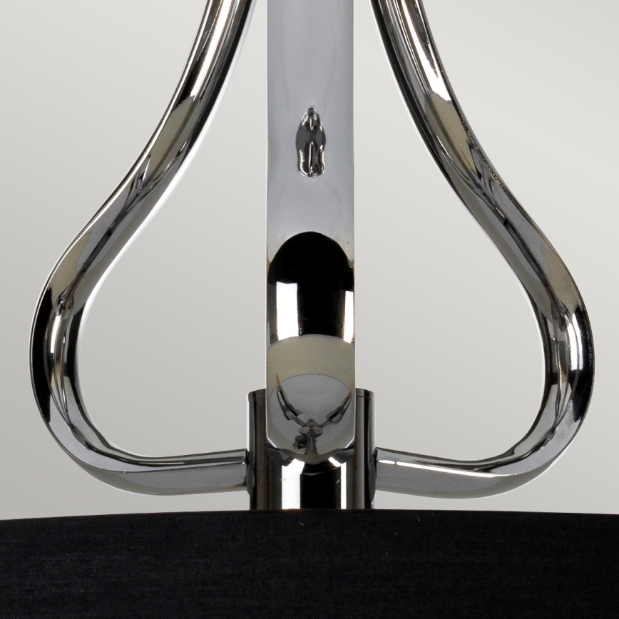 Elstead - LED Bathroom chandelier on a pole FALMOUTH 1xG9/3W/230V IP44 black/shiny chrome