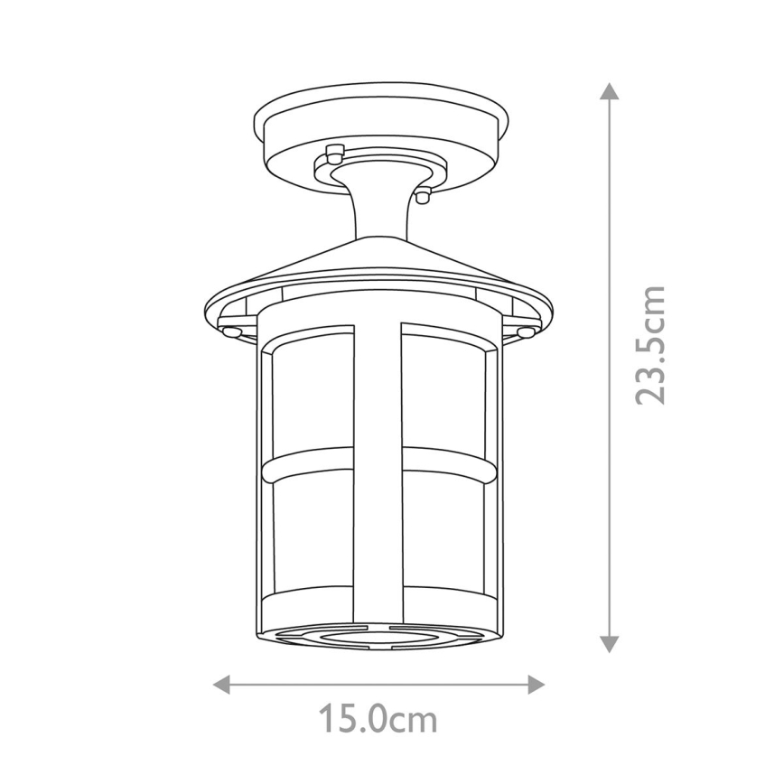 Elstead BL21A-BLACK - Outdoor surface-mounted chandelier HEREFORD 1xE27/100W/230V IP43